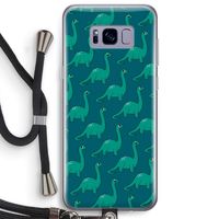 Diplodocus: Samsung Galaxy S8 Plus Transparant Hoesje met koord