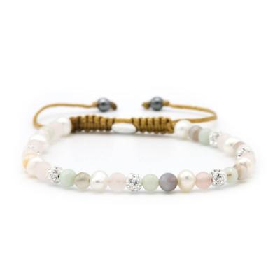 Karma Armband Spiral Jazz White Crystal