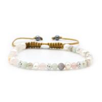 Karma Armband Spiral Jazz White Crystal