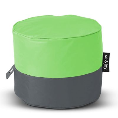 Poef 'Rondo' Lime - Groen - Weerbestendig - Sit&Joy