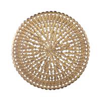 Xavery Bronzen ronde ijzeren wandpaneel met uitgesneden uitstraling L