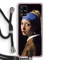 The Pearl Earring: Samsung Galaxy A51 5G Transparant Hoesje met koord