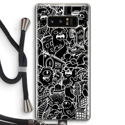 Vexx Black City : Samsung Galaxy Note 8 Transparant Hoesje met koord