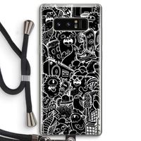 Vexx Black City : Samsung Galaxy Note 8 Transparant Hoesje met koord