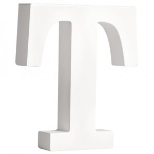 Houten letter T 11 cm