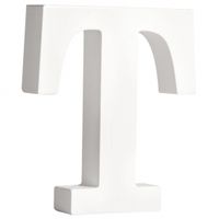 Houten letter T 11 cm