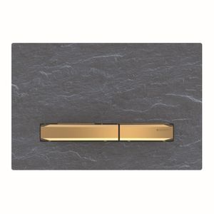 Bedieningsplaat Geberit Sigma 50 voor 2-toets Spoeling Messing Goud / Mustang Leisteen