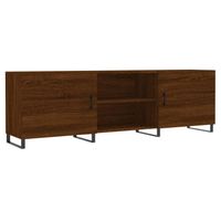 vidaXL Tv-meubel 150x30x50 cm bewerkt hout bruin eikenkleur - thumbnail