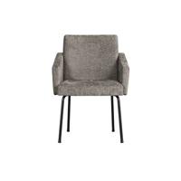 BePureHome Mount Eetkamerstoelen - Polyester - Taupe - Set van 2