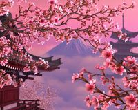 Diamond Painting Canvas Japanse Sakura - 30 x 40 cm