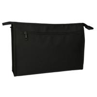 Traveller Toilettas rits horizontaal zwart 35x24 cm