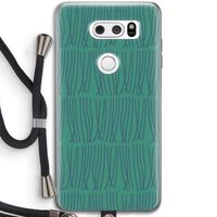 Swirls: LG V30 Transparant Hoesje met koord