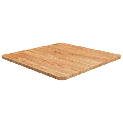 Tafelblad vierkant 50x50x1,5cm massief eiken lichtbruin