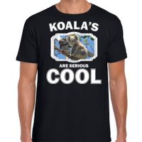 T-shirt koalas are serious cool zwart heren - koalaberen/ koala beer shirt