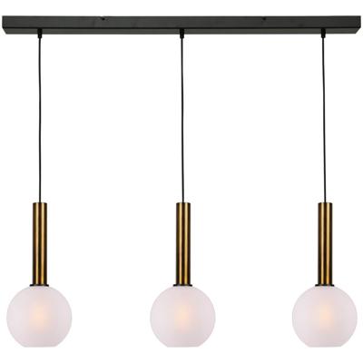 Masterlight 3-lichts hanglampBella 2 met wit glas - 2981-10-100-3-06-20