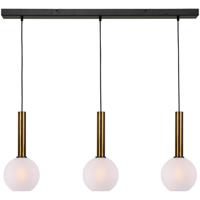 Masterlight 3-lichts hanglampBella 2 met wit glas - 2981-10-100-3-06-20