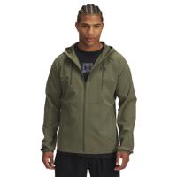 Under Armour Stretch Woven Windbreaker Full-Zip Olijfgroen Zwart