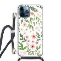 Botanical sweet flower heaven: iPhone 12 Pro Max Transparant Hoesje met koord Botanical sweet flower heaven: iPhone 12 Pro Max Transparant Hoesje met koord