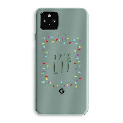 It's Lit: Google Pixel 5a 5G Transparant Hoesje
