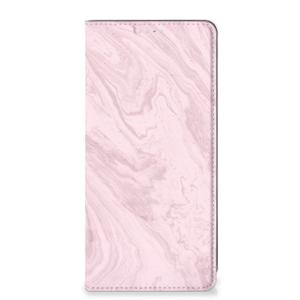 Samsung Galaxy A71 Standcase Marble Pink - Origineel Cadeau Vriendin