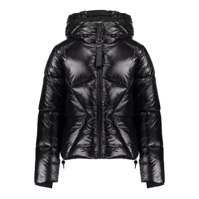Geisha winter jas meisjes - zwart - boxy