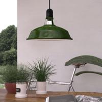 Lampenkap groen los &apos;Haven&apos; industrieel 38cm - Made in Italy