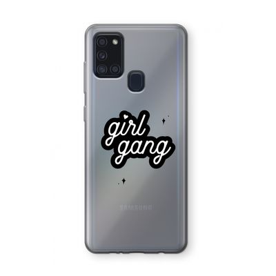 Girl Gang: Samsung Galaxy A21s Transparant Hoesje