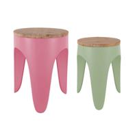 Krukjesset Dubbel Funky Roze en Groen