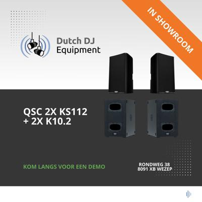 QSC geluidsset 2x KS112 + K10.2
