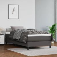 Bedframe kunstleer grijs 100x200 cm