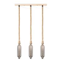 Hanglamp Leonardo Tube - 3L G78 - dimbaar E27 rook