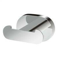 Handdoekhaak Haceka Gio | Wandmontage | Dubbel haaks | RVS | Rond | Chroom