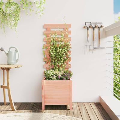 Plantenbak met rek 39x39,5x114 cm massief douglashout Plantenbak met rek 39x39,5x114 cm massief douglashout