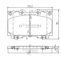 Nipparts Remblokset J3602097