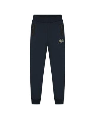 Malelions winter trainingsbroek jongens - navy blauw/geel - counter
