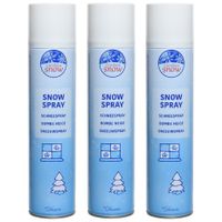 3x Sneeuwspray/spuitsneeuw bussen 400 ml 3x Sneeuwspray/spuitsneeuw bussen 400 ml