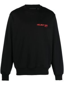 Helmut Lang Black Logo-Print Sweatshirt - Noir