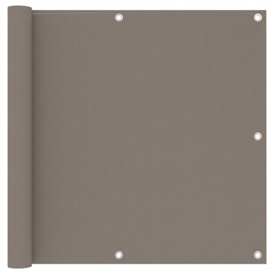 VidaXL Balkonscherm 90x300 cm oxford stof taupe