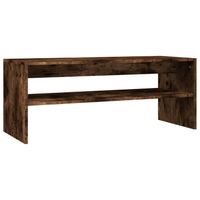 vidaXL Salontafel 100x40x40 cm bewerkt hout gerookt eikenkleurig