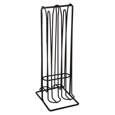 Koffie cuphouder - zwart - 30 cm - metaal - capsule houder - dispenser - voor Nespresso 32 cups