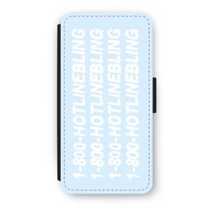 Hotline bling blue: iPhone 7 Plus Flip Hoesje