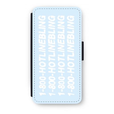 Hotline bling blue: iPhone 7 Plus Flip Hoesje