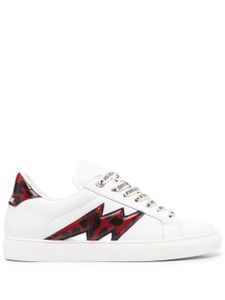 Zadig&Voltaire baskets montantes La Flash en cuir - Blanc