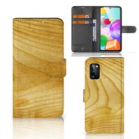 Samsung Galaxy A41 | Book Style Case | Licht Hout