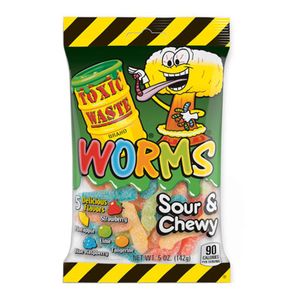 Toxic Waste Toxic Waste - Sour Gummy Worms 142 Gram