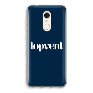 Topvent Navy: Xiaomi Redmi 5 Transparant Hoesje