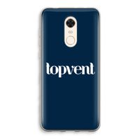 Topvent Navy: Xiaomi Redmi 5 Transparant Hoesje