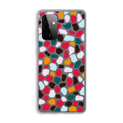Colored Giraffe: Samsung Galaxy A72 Transparant Hoesje