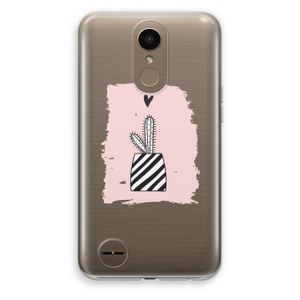 Zwart-wit cactus: LG K10 (2017) Transparant Hoesje