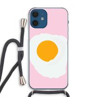 Sunny side up: iPhone 12 Transparant Hoesje met koord